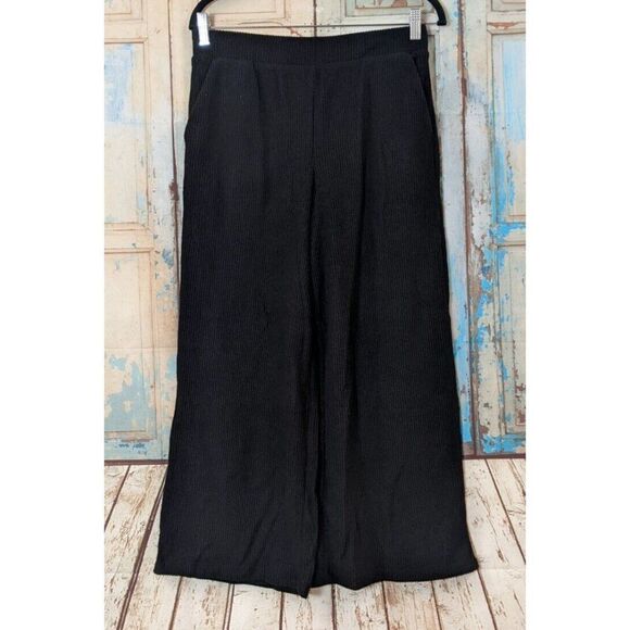 Secret Treasures Women S 4-6 Black Pajama Short Sleeve Top Pants Pockets Buttons - Picture 7 of 12